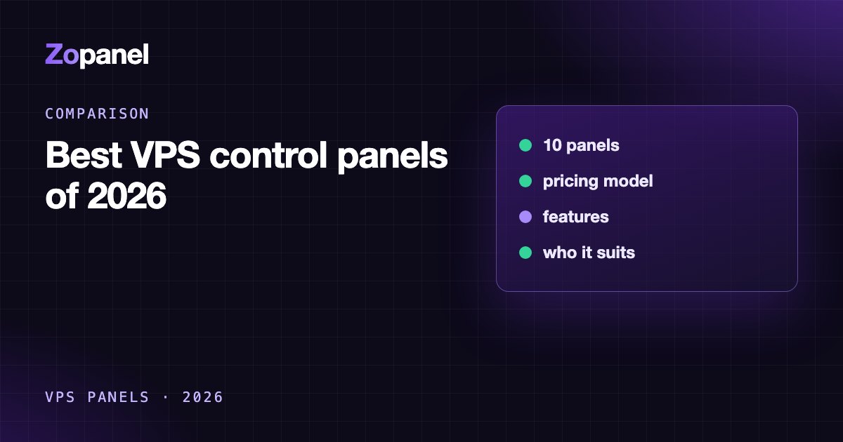 Bảng so sánh các VPS control panel phổ biến năm 2026