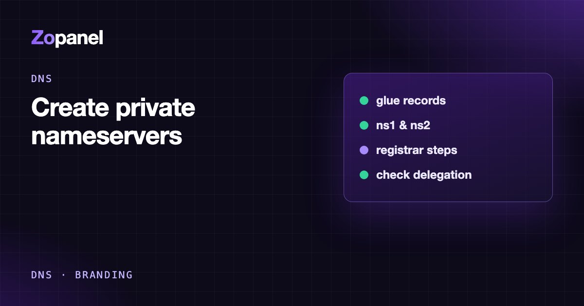 Diagram: a registrar, glue records for ns1 and ns2, and two DNS servers