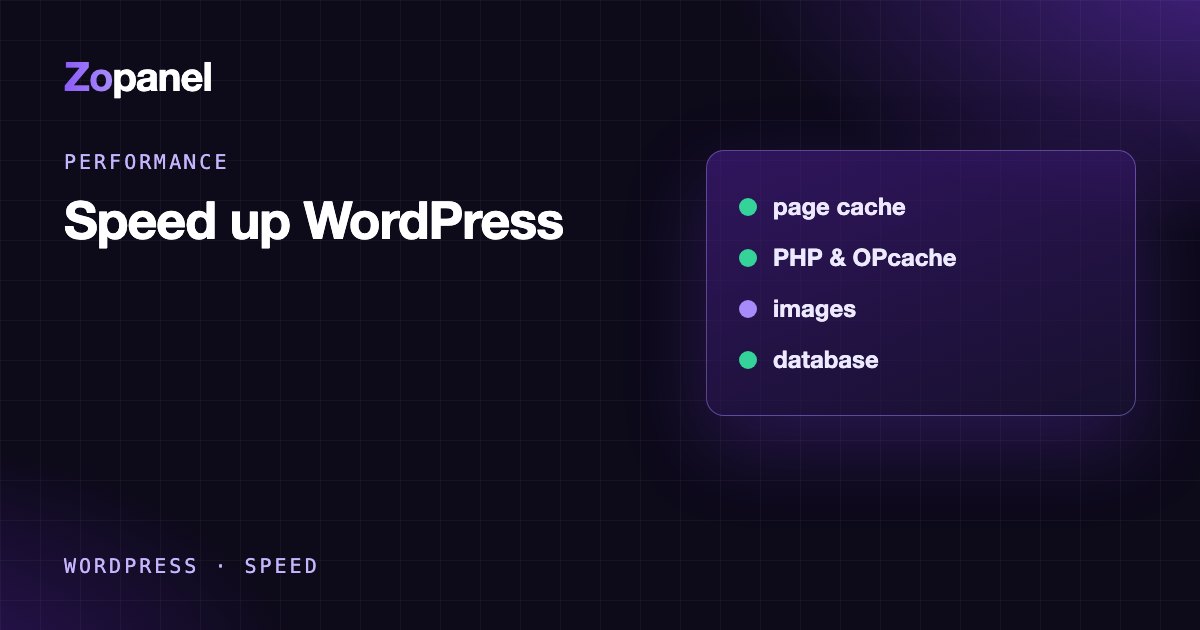 Chart: WordPress response time before and after enabling page cache